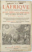 Le Monde ou Description générale de ses quatre Parties avec tout ses Empires, Royaumes, Estats et Republiques… Composés par Pierre d’Avity …. Comprenant Le Discours universel…, La Description générale de l’Asie, Premiere partie du monde…, la Description générale de l'Afrique, seconde partie du monde …, Description générale de l’Amérique, troisième partie du monde…. & Description generale de l’Europe, quatriesme partie du monde, avec tous ses empires, royaumes estats, et republiques (…), 1ère, 2ème et 3ème partie
 par D'AVITY, (Pierre), RANCHIN (François)
 - Image 5