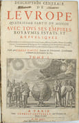 Le Monde ou Description générale de ses quatre Parties avec tout ses Empires, Royaumes, Estats et Republiques… Composés par Pierre d’Avity …. Comprenant Le Discours universel…, La Description générale de l’Asie, Premiere partie du monde…, la Description générale de l'Afrique, seconde partie du monde …, Description générale de l’Amérique, troisième partie du monde…. & Description generale de l’Europe, quatriesme partie du monde, avec tous ses empires, royaumes estats, et republiques (…), 1ère, 2ème et 3ème partie
 par D'AVITY, (Pierre), RANCHIN (François)
 - Image 9