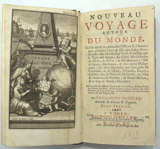 Nouveau voyage autour du monde. Où l'on décrit en particulier l'istme de l'Amerique, où l'on décrit en particulier l'istme de l'Amerique, plusieurs côtes & isles des Indes occidentales, les isles du Cap verd, le passage par la Terre del fuego, les côtes méridionales de Chili, du Perou, & du Mexique ; l'isle de Guam, Mindanao, & des autres Philippines ; les isles orientales qui sont près de la Cambodie, de la Chine, Formosa, Luçon, Celebes, &c. La Nouvelle Hollande… Tome 1 Seul
