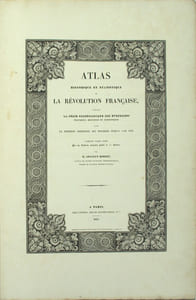 Atlas historique et statistique de la Révolution française. 
