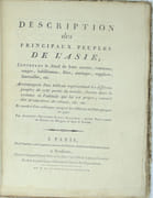 Description des principaux peuples de l'Asie Contenant le détail de leurs mœurs, coutumes, usages, habillemens, fêtes, mariages, supplices, funérailles, etc. Accompagné d’un tableau présentant les différens peuples de cette partie du monde, chacun dans son costumes et l’attitude qui lui est propre…
 by GRASSET DE SAINT SAUVEUR 
 - Image 3
