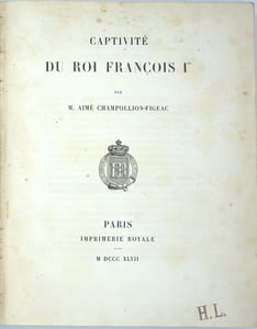 Captivité du roi François Ier.
