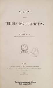 NOTIONS SUR LA THEORIE DES QUATERNIONS