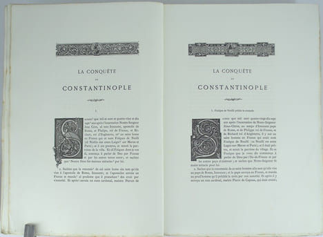Conquête de Constantinople, avec la continuation de Henri de Valenciennes. Texte original, accompagné d'une traduction par M. Natalis de Wailly. 
. ...
