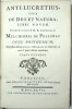 Anti-Lucretius, siue De Deo et natura, libri nouem. Melchioris de Polignac, opus posthumum. Illustrissimi Caroli d'Orl&eacute;ans de Rothelin cur&acirc; et studio ...
