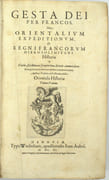 Orientalis Historiae Tomus Primus. Gesta dei Per Francos, Siue Orientalum Expeditionum, Et Regni Francorum Hierosolimitani […]. Orientalis Historiae Tomus Secundus. Liber Sectorum Fideliumcurcis. Super Terrae Sanctae recuperatione et conservations. Quo et Terrae Sanctae Historia ab Origine & Eiusdem vicinarumque Prouineiarum Geographica descriptio continetur. Cuius Auctor Marinus Sanutus dictus Torsellus Patricius Venetus. 
 par BONGARS, Jacques, SANUDO (Marco, cartographe)
 - Image 2