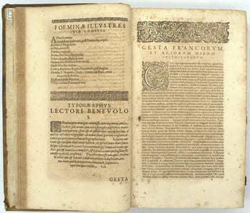 Orientalis Historiae Tomus Primus. Gesta dei Per Francos, Siue Orientalum Expeditionum, Et Regni Francorum Hierosolimitani […]. Orientalis Historiae Tomus Secundus. Liber Sectorum Fideliumcurcis. Super Terrae Sanctae recuperatione et conservations. Quo et Terrae Sanctae Historia ab Origine & Eiusdem vicinarumque Prouineiarum Geographica descriptio continetur. Cuius Auctor Marinus Sanutus dictus Torsellus Patricius Venetus. 
