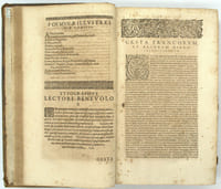 Orientalis Historiae Tomus Primus. Gesta dei Per Francos, Siue Orientalum Expeditionum, Et Regni Francorum Hierosolimitani […]. Orientalis Historiae Tomus Secundus. Liber Sectorum Fideliumcurcis. Super Terrae Sanctae recuperatione et conservations. Quo et Terrae Sanctae Historia ab Origine & Eiusdem vicinarumque Prouineiarum Geographica descriptio continetur. Cuius Auctor Marinus Sanutus dictus Torsellus Patricius Venetus. 
