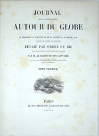 Journal de la navigation autour du globe de la frégate La Thétis et de la corvette L'Espérance pendant les années 1824, 1825 et 1826. Publié par ordre du Roi sous les auspices du Département de la Marine. 
