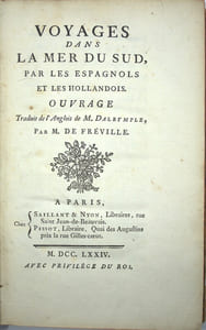 Voyages dans la mer du Sud, par les Espagnols et les Hollandois.