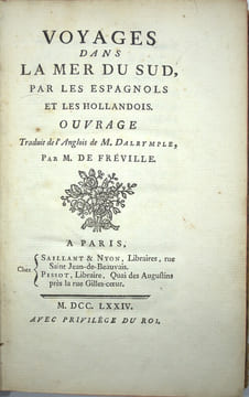 Voyages dans la mer du Sud, par les Espagnols et les Hollandois.. DALRYMPLE (Alexander), FRÉVILLE (M. de Trad.)