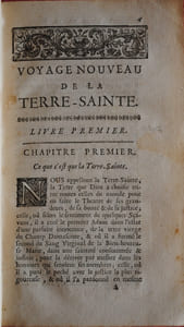 VOYAGE NOUVEAU DE LA TERRE SAINTE
