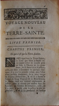 VOYAGE NOUVEAU DE LA TERRE SAINTE. NAUD