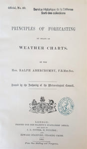 PRINCIPLES OF FORECASTING BY MEANS OF WEATHER CHARTS