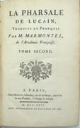 La Pharsale de Lucain traduite en françois par M. Marmontel.
 par LUCAIN, MARMONTEL (Jean-François, traducteur)
 - Image 4