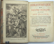Bibliothèque du théatre françois depuis son origine. 
 par LA VALLIÈRE (Louis-César duc de)
 - Image 2