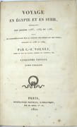 Voyage en Syrie et en Egypte, Pendant les années 1783, 1784 et 1785, suivi de considérations sur la guerre des Russes et des Turks, publiées en 1788 et 1789
 par VOLNEY (Constantin-François de Chasseboeuf, Comte de) 
 - Image 2