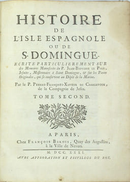 Histoire de l’isle Espagnole ou de S. Domingue.
. CHARLEVOIX, P. F. X. de.