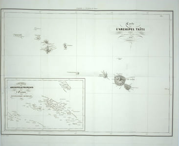 Iles Taïti. Esquisse historique et géographique précédée de considérations générales sur la colonisation française dans l'Océanie. 
