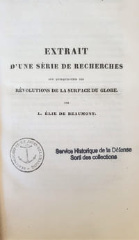 EXTRAIT D'UNE SERIE DE RECHERCHES SUR QUELQUES UNES DES REVOLUTIONS DE LA SURFACE DU GLOBE