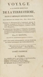 Voyages à la partie orientale de la Terre-Ferme dans l'Amérique Méridionale fait pendant les années 1801, 1802, 1803 et 1804