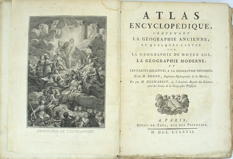 Atlas Encyclopédique contenant la géographie ancienne et quelques cartes sur la géographie du Moyen-Age, la géographie moderne et les cartes relatives ...