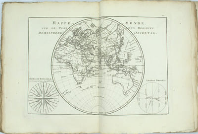 Atlas Encyclopédique contenant la géographie ancienne et quelques cartes sur la géographie du Moyen-Age, la géographie moderne et les cartes relatives à la géographie physique par M. BONNE et M. DESMARET.
