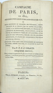 « Des Colonies, et particulièrement de celle de Saint-Domingue… », précédé de « Histoire du Général Moreau, … », de « Campagne de Moscow en 1812, …, 5ème édition » et suivi de « Campagne de Paris en 1814, ..., 5ème édition »

