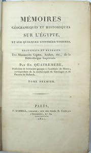 Mémoires Géographiques et Historiques sur l'Égypte, et sur quelques Contrées Voisines.