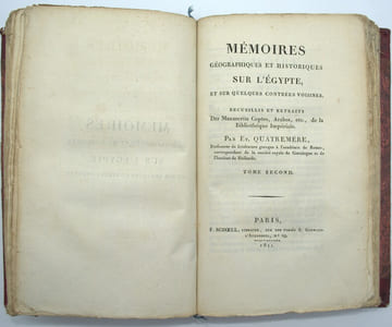 Mémoires Géographiques et Historiques sur l'Égypte, et sur quelques Contrées Voisines.