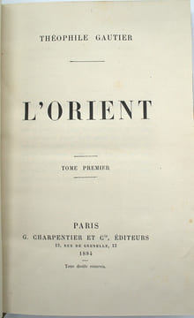 Voyage en Italie, Constantinople, L'Orient
. GAUTIER (Th.)