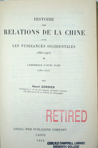 Histoire des Relations de la Chine avec les Puissances Occidentales 1860-1900, l’empereur T’oung-Tché
