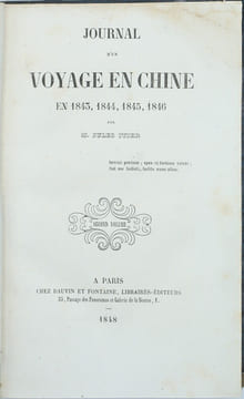 Journal d'un voyage en Chine en 1843-1846, Tome 2 seul
. ITIER (Jules)