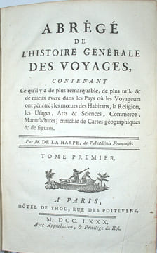 Abrégé de l'histoire générale des voyages, contenant ce qu'il y a de plus remarquable, de plus utile & de mieux avéré dans les pays ou les voyageurs ...