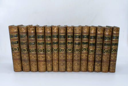 Collection des trois voyages
Relation des voyages, pour faire des découvertes dans l'hémisphère méridional, et successivement exécutés par le commodore Byron, le capitaine Carteret, le capitaine Wallis et le capitaine Cook suivi de Voyage dans l'hémisphère austral, et autour du monde, fait sur les vaisseaux du Roi, l'Aventure, & la Résolution, en 1772, 1773, 1774 & 1775, suivi de Troisième voyage de Cook, ou Voyage à l'Océan Pacifique