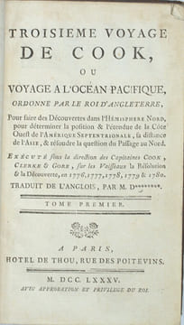 Collection des trois voyages
Relation des voyages, pour faire des découvertes dans l'hémisphère méridional, et successivement exécutés par le ...