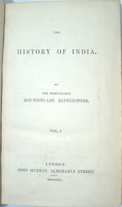 The History of India.
