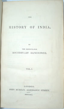 The History of India.
. ELPHINSTONE (M.)