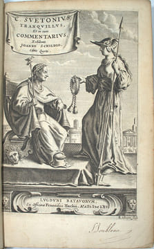 C. Suetonius Tranquillus, Et in cum commentarius, exhibente Joanne Schildio. Editio quarta.
. SUÉTONE (Caius Suetonius Tranquillus), Johann Schild, ...