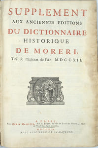 Le grand dictionnaire historique ou le mélange curieux de l'histoire sacrée et profane… 5ème édition
