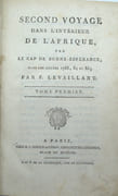 Second voyage dans l'intérieur de l'Afrique par le Cap de Bonne-Espérance, dans les années 1780, 81, 82, 83, 84 & 85
 par LEVAILLANT (FRANÇOIS)
 - Image 1