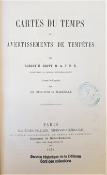 CARTES DU TEMPS ET AVERTISSEMENTS DE TEMPETES. SCOTT