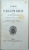 Hymnes de Callimaque traduits en vers fran&ccedil;ais avec le texte grec en regard et des notes,…. CALLIMAQUE, WAILLY (Alfred de, traducteur)
