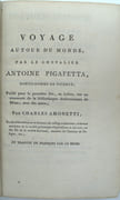 Premier voyage autour du monde par le Chevr. Pigafetta sur l’escadre de Magellan, pendant les années 1519, 20, 21 et 22 ; suivi de l’extrait du Traité de Navigation du même auteur et d’une notice sue le chevalier Martin Behaim avec une description de son Globe Terrestre…
 par PIGAFETTA (Antonio), AMORETTI (Charles, trad.)
 - Image 2