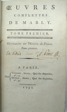 Œuvres complètes de Mably,
. MABLY, Gabriel Bonnot de