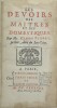 Les Devoirs des ma&icirc;tres et des domestiques…
. FLEURY, Claude (1640-1723).
