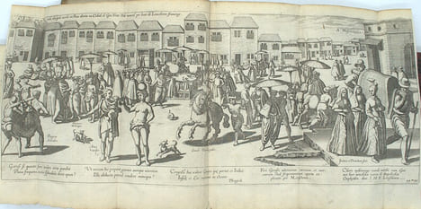 Histoire de la Navigation de Jean Hugues de Linschot aux Indes orientales, contenant diverses descriptions des lieux jusques à present descouverts par ...