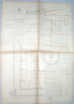 Rapport de M. Lucien Magne à M. le Ministre de l'Instruction publique et des Beaux-Arts sur les Travaux de consolidations du Parthénon. ATLAS SEUL
. ...