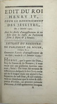ARRETS & ÉDITS
. JÉSUITES