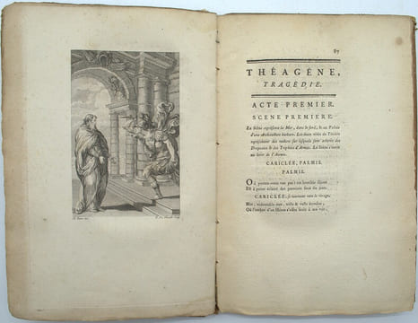 Theagène, Tragédie en cinq actes, représentée par les comédiens français en 1762.
. DORAT (Claude-Joseph)